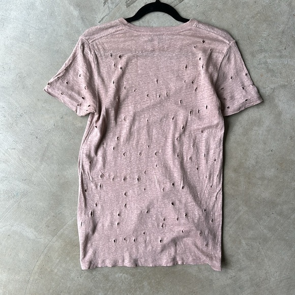 IRO Clay Linen Tee with Holes - Picture 5 of 5